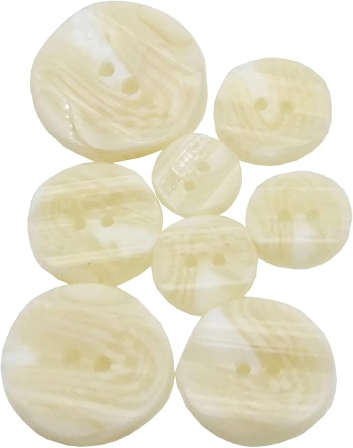 أزرار خياطة من راتنج العاج 60 قطعة قطر 23 ملم للقمصان والأعمال الحرفية - Image 5